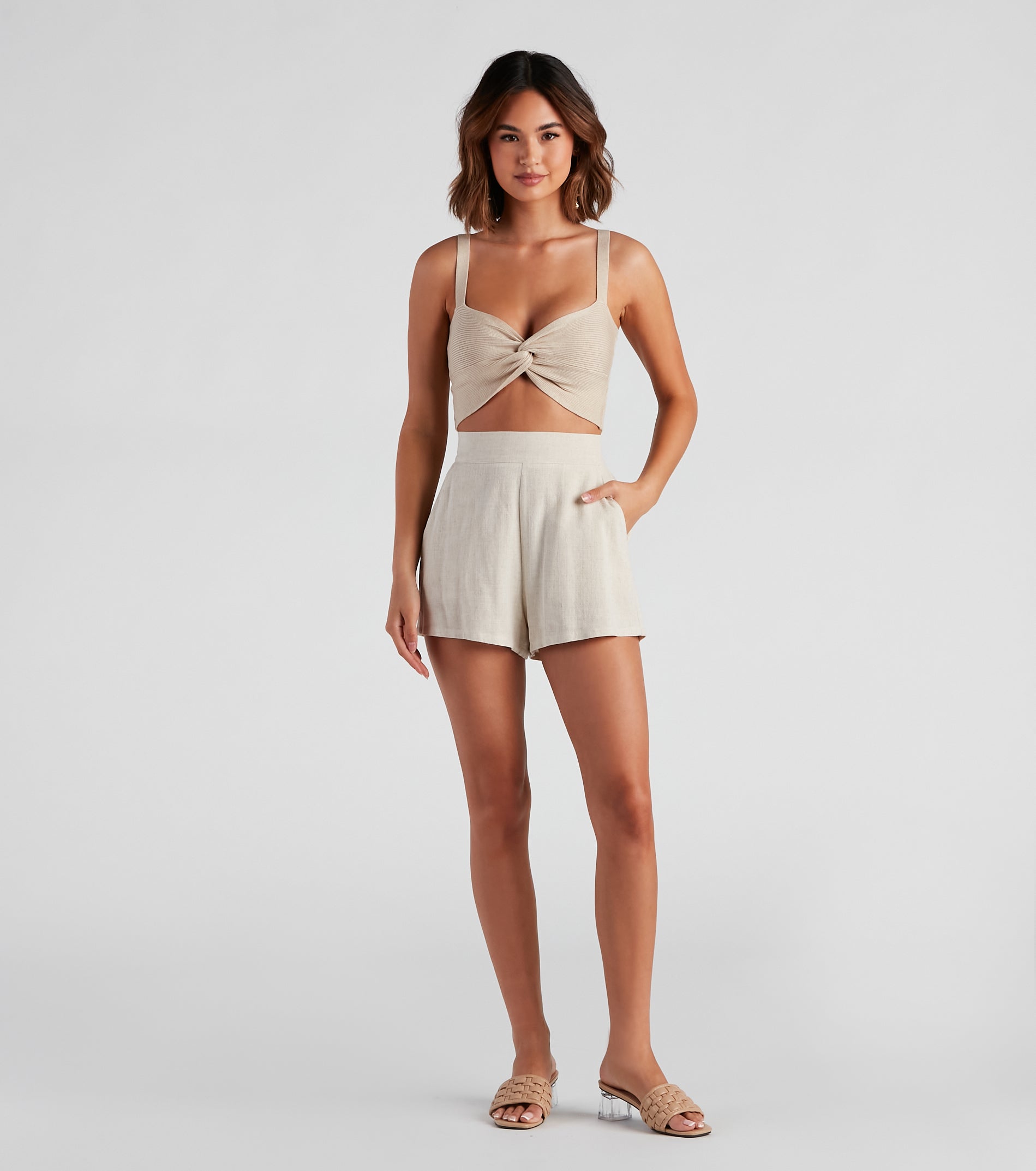 Mixing It Up Twist Sweater Top