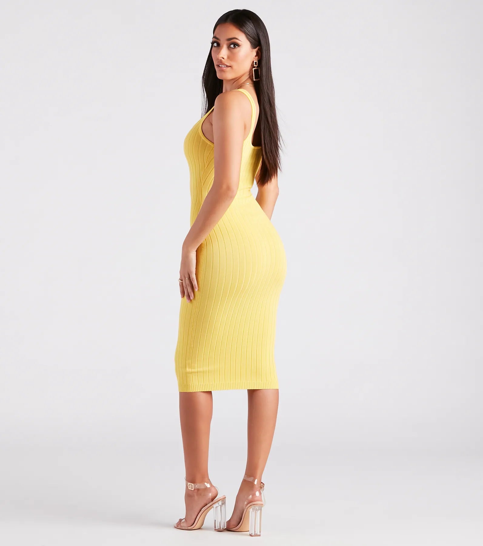 Taking the Plunge Scoop Neck Midi Dress