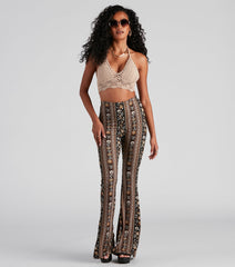 Dance All Day Crochet Halter Top