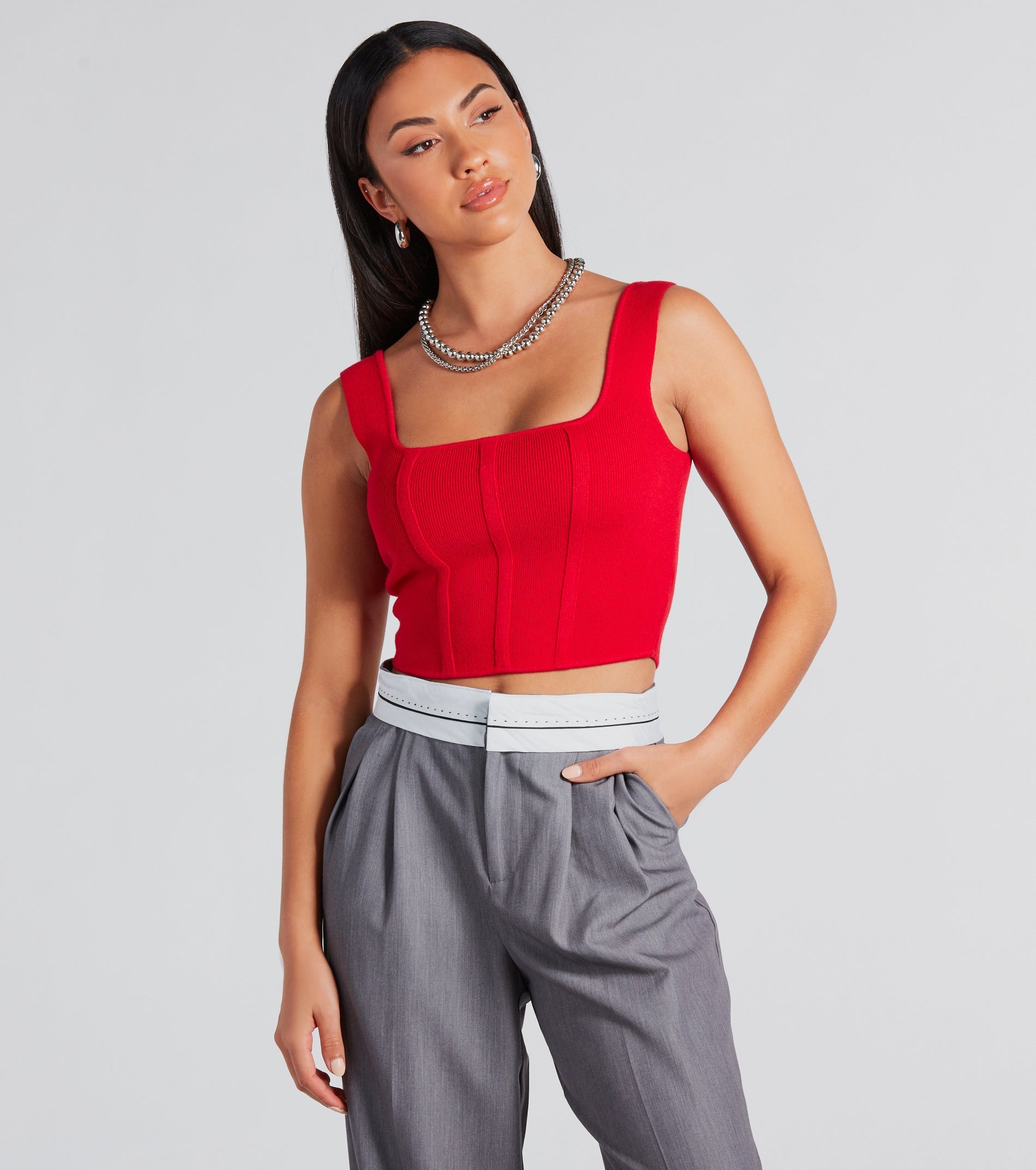 Looking Snatched Cropped Corset Tank