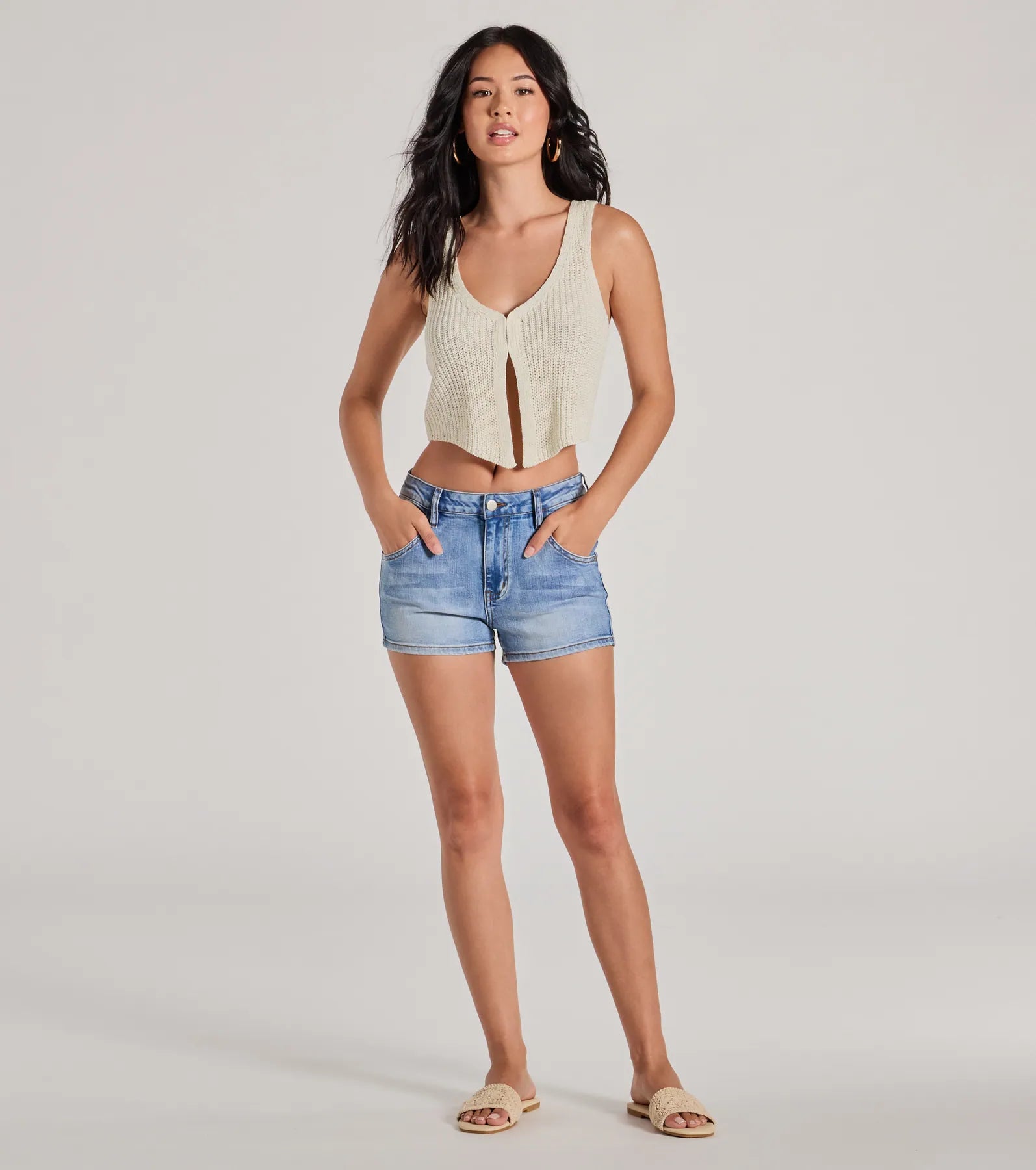 Dreamy Western Vibes Sleeveless Crochet Vest