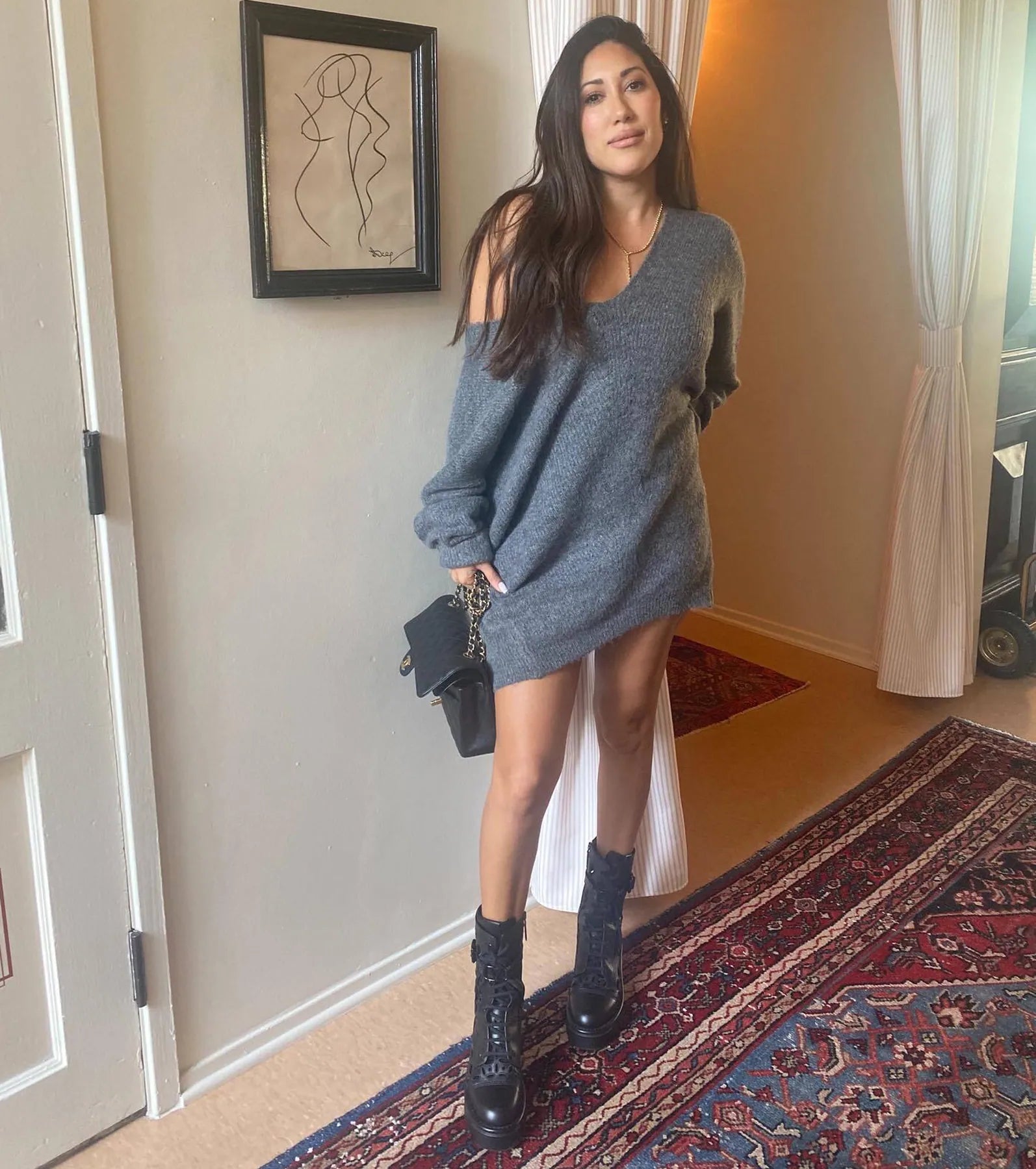 Effortless And Cozy Knit Long Sleeve Oversized Sweater