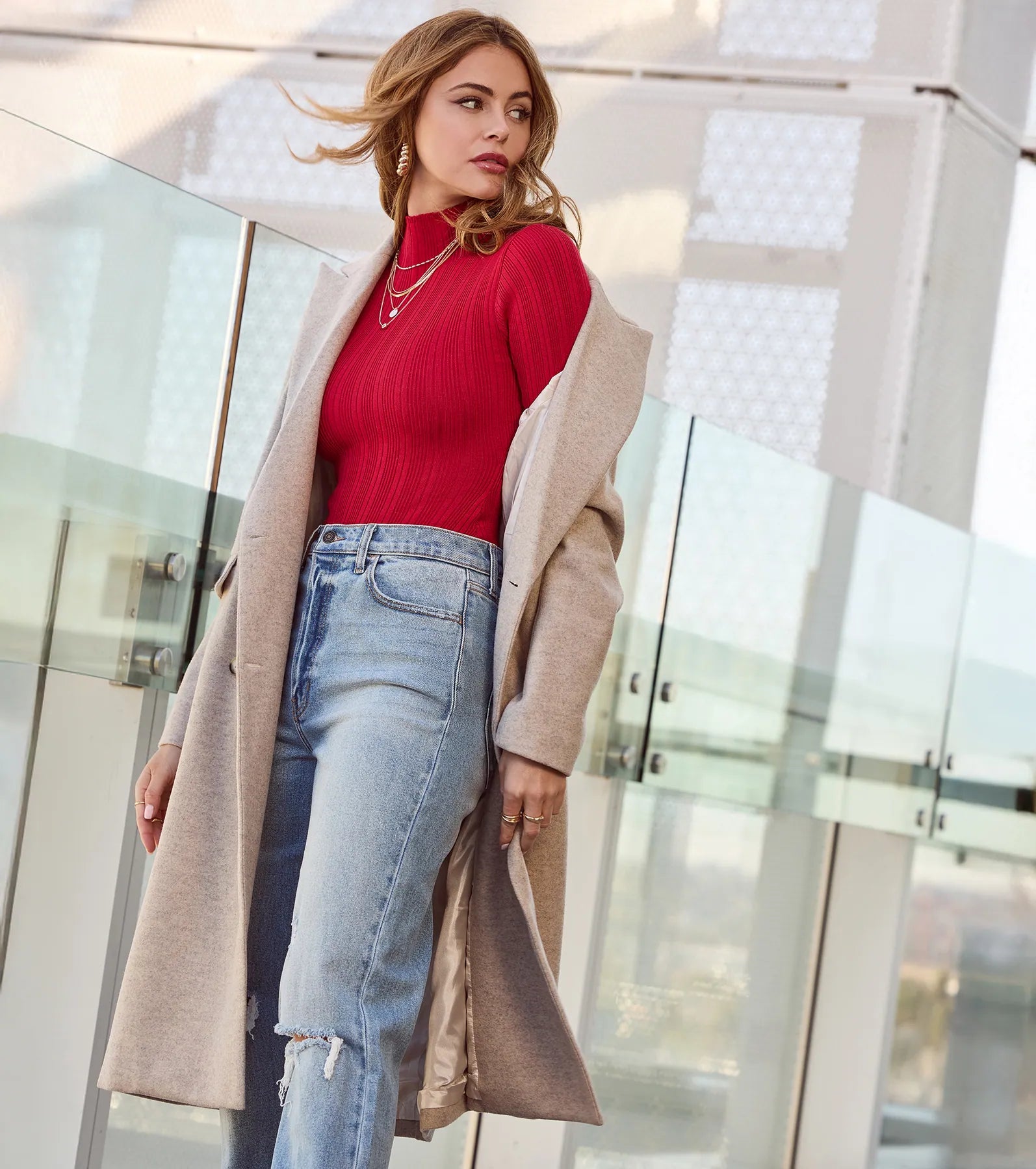 Winter Slay Turtleneck Long Sleeve Bodysuit