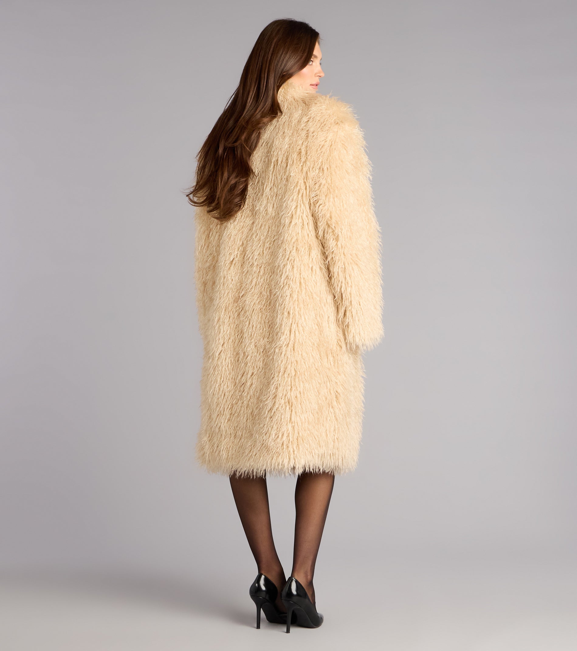 Luxe Life Faux Fur Trench Coat