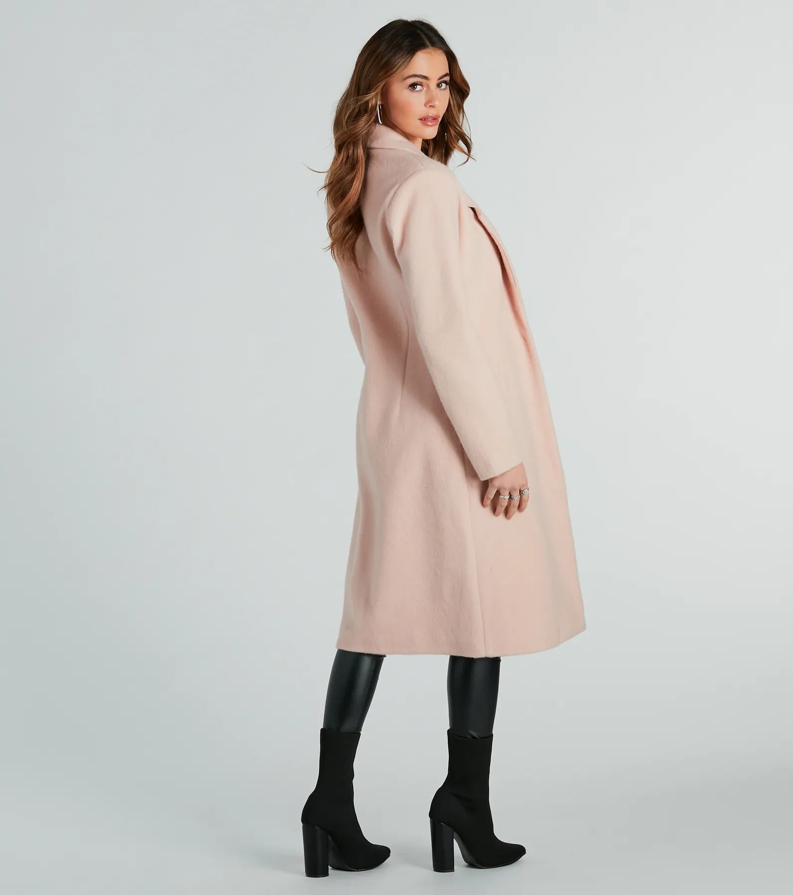 Winter Beauty Wool Trench Coat