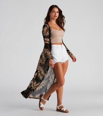 Island Getaway Sheer Mesh Duster