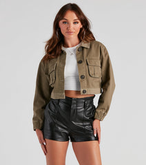 Totally Favored Denim Trucker Jacket