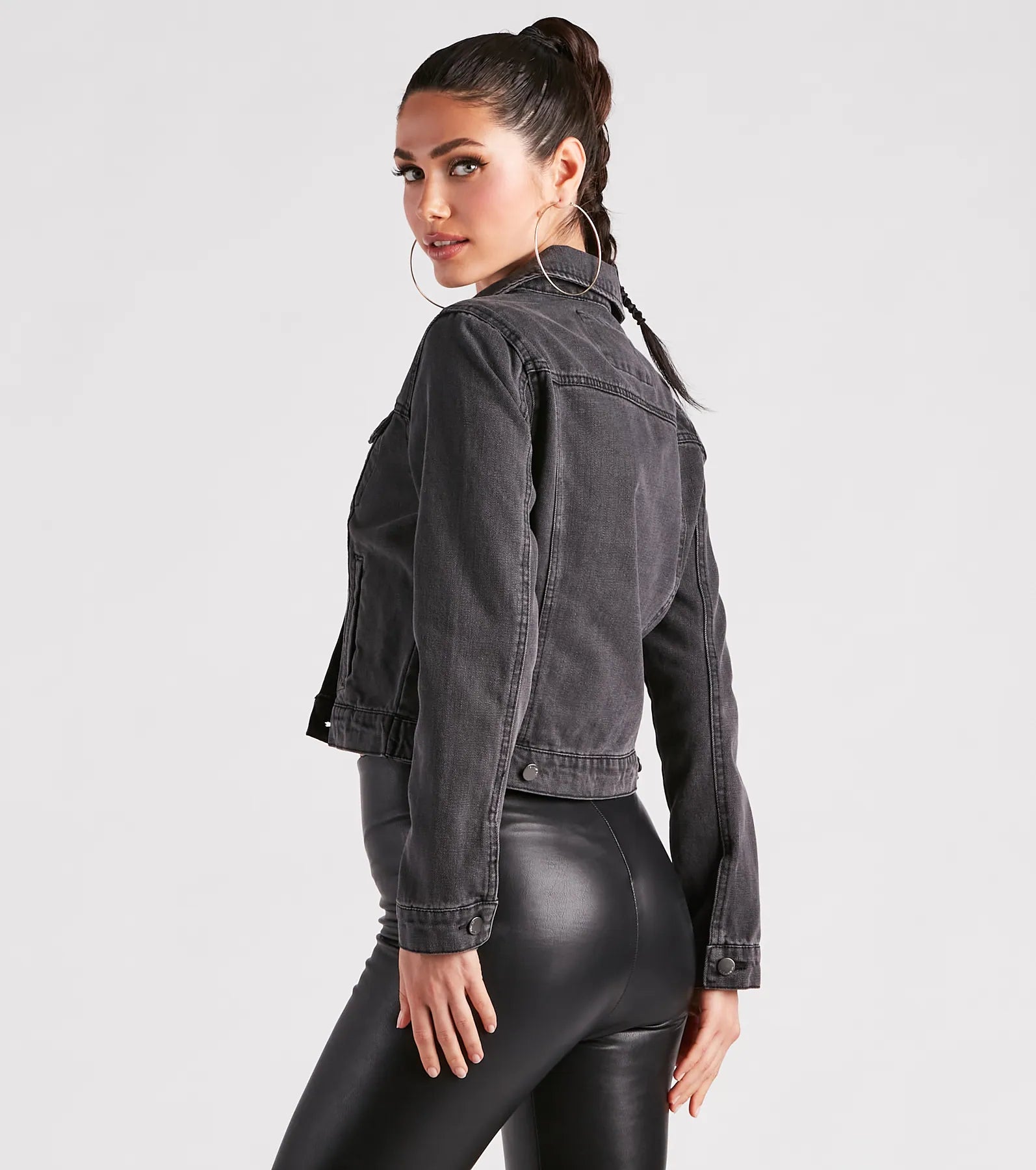 Casual Everyday Slay Denim Trucker Jacket