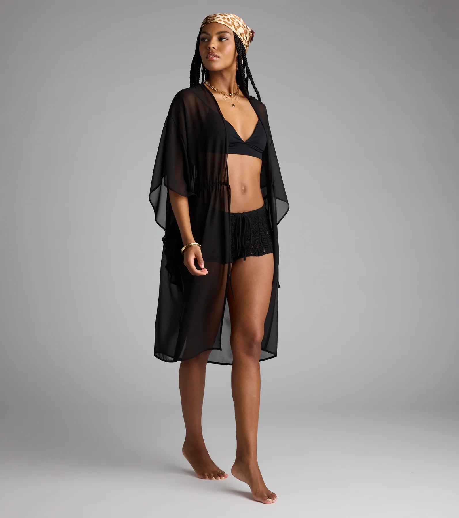 Destined For Sun Chiffon Kimono