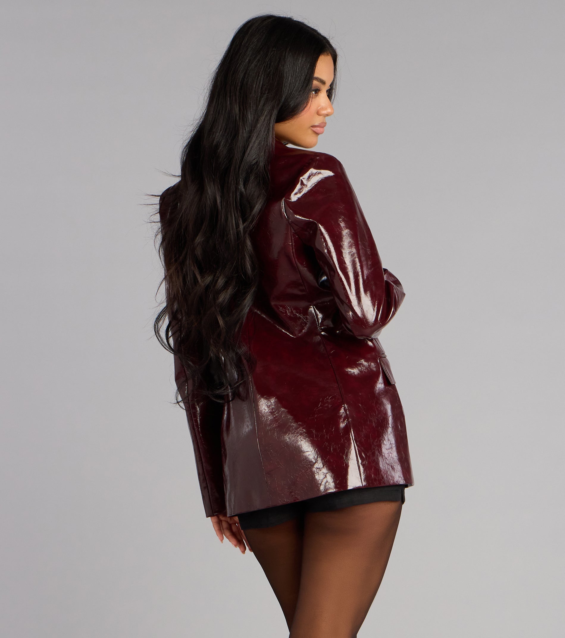 Glossed Over Statement Blazer