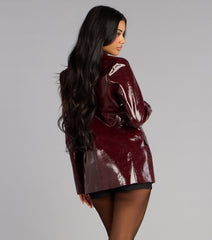 Glossed Over Statement Blazer
