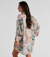 Dreamy Island Vibes Chiffon Kimono