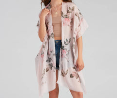 Floral Fling Flowy Sleeve Kimono