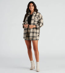 Forever In Plaid Woven Shacket