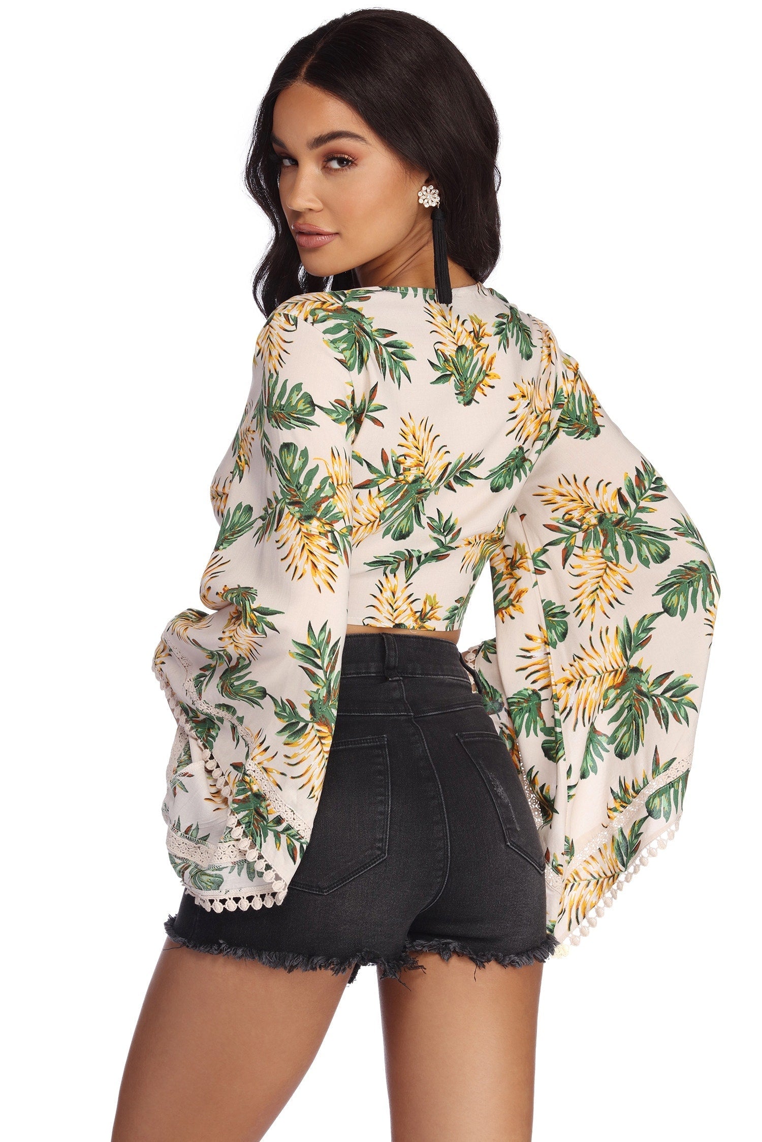 Paradise Tie Front Blouse