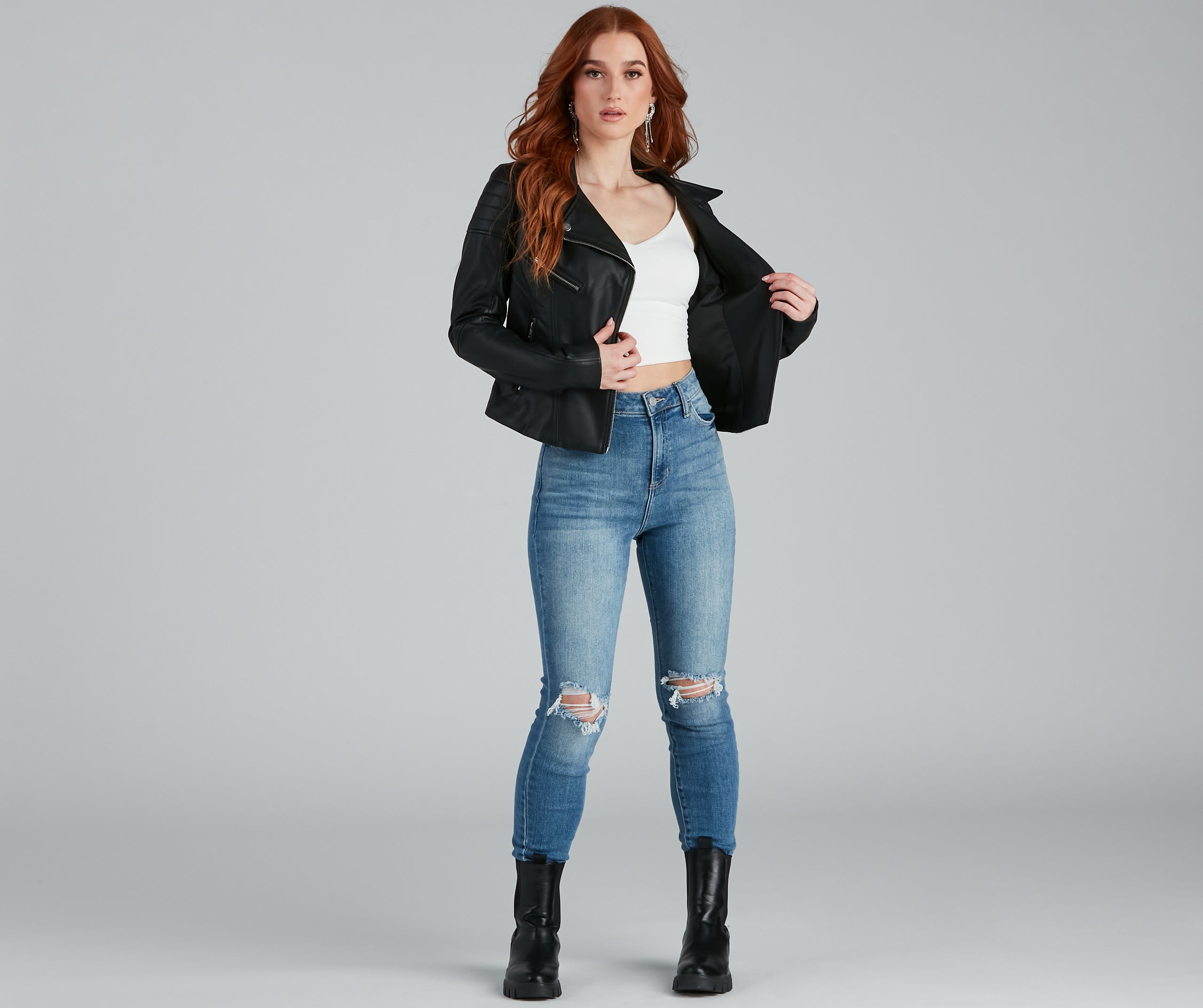 Go With The Flow Tie Front Top