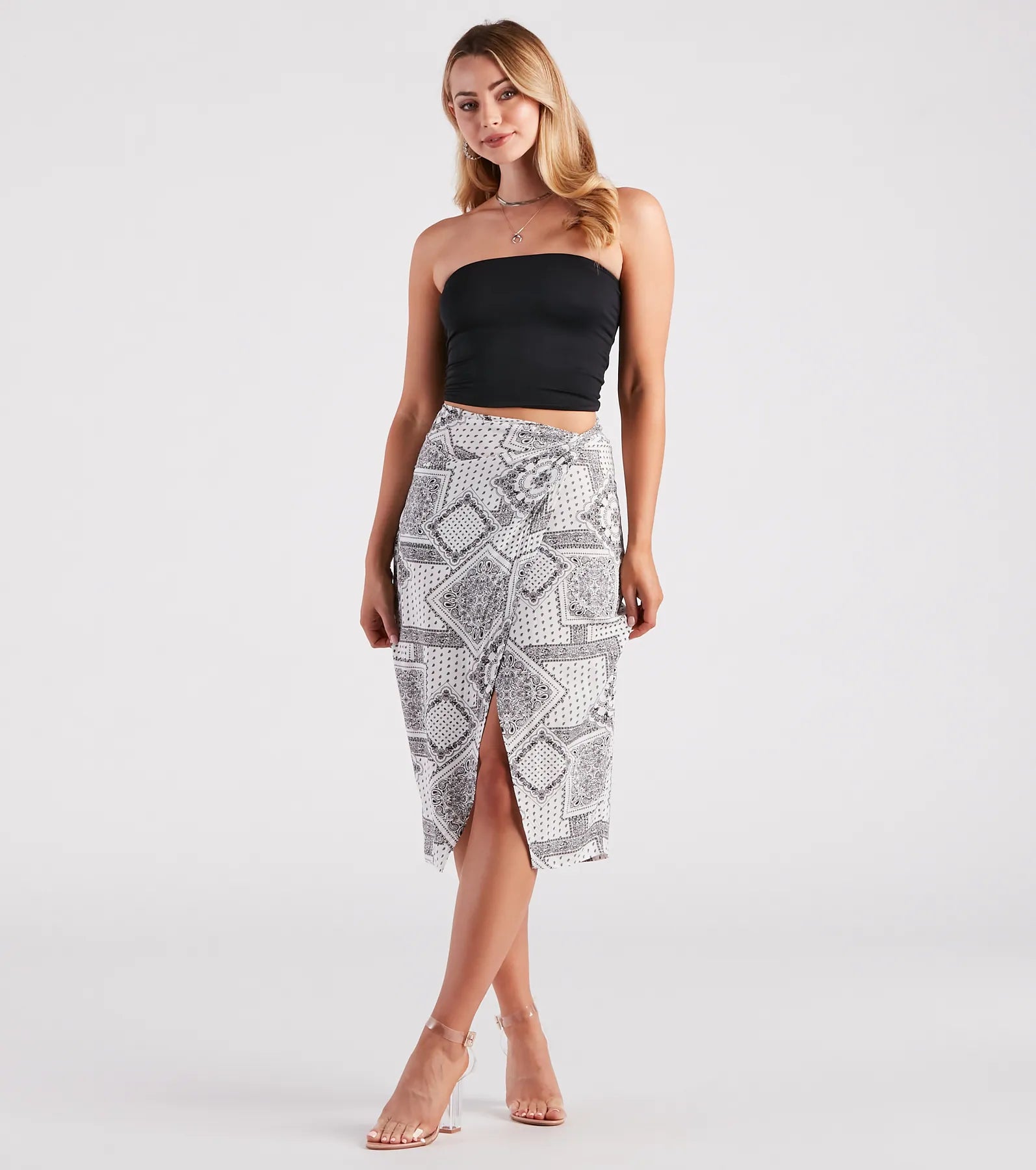 Bohemian Beauty Printed Midi Skirt