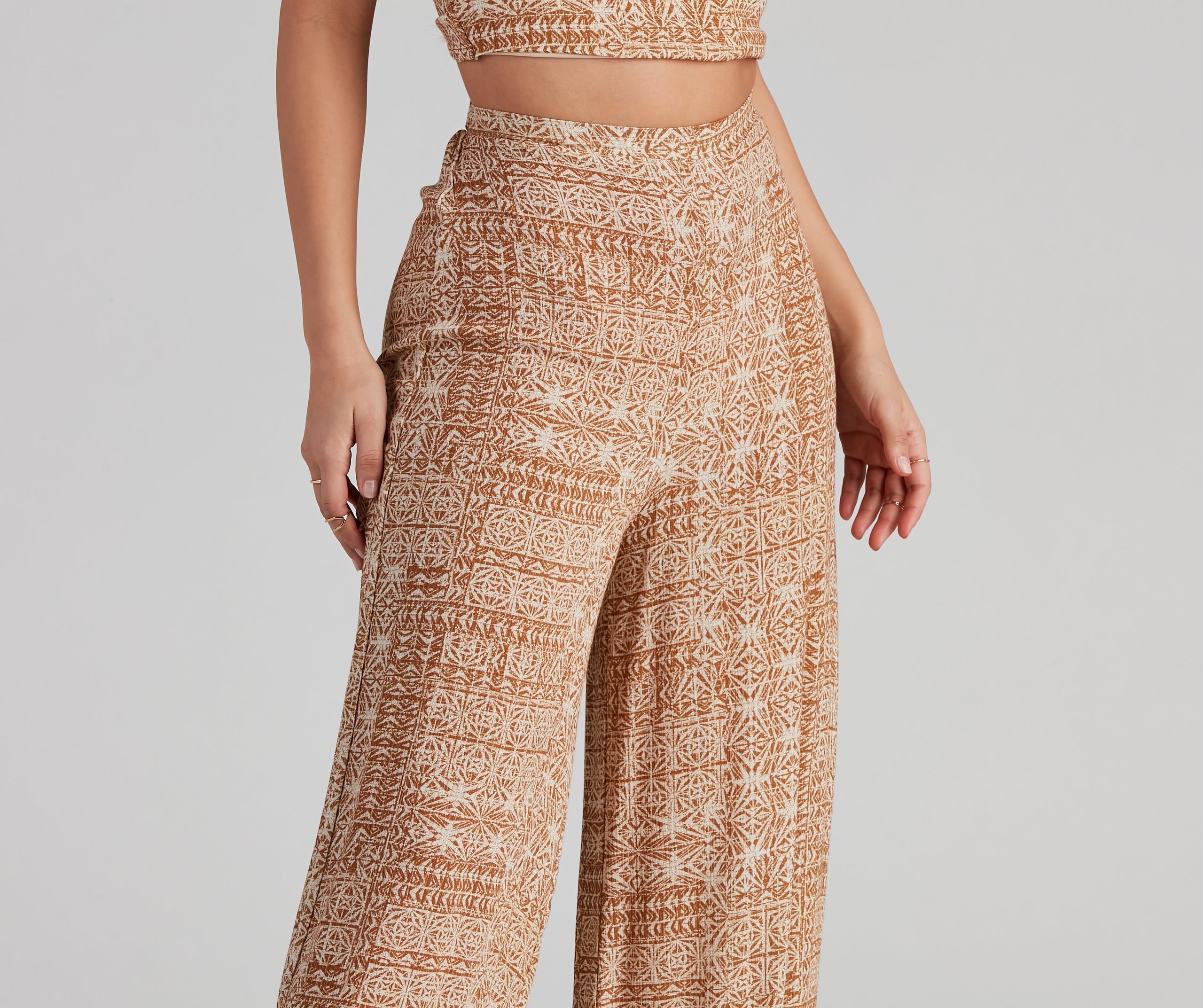 Sandy Beaches Boho Wide Leg Pants