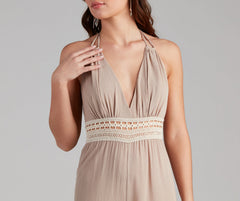 Free Spirit Crochet Waist Jumpsuit