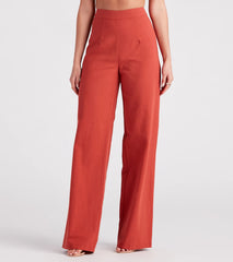 Meet In The Hamptons Linen Wide Leg Pants