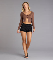 Bloom With It Mid Rise Shorts