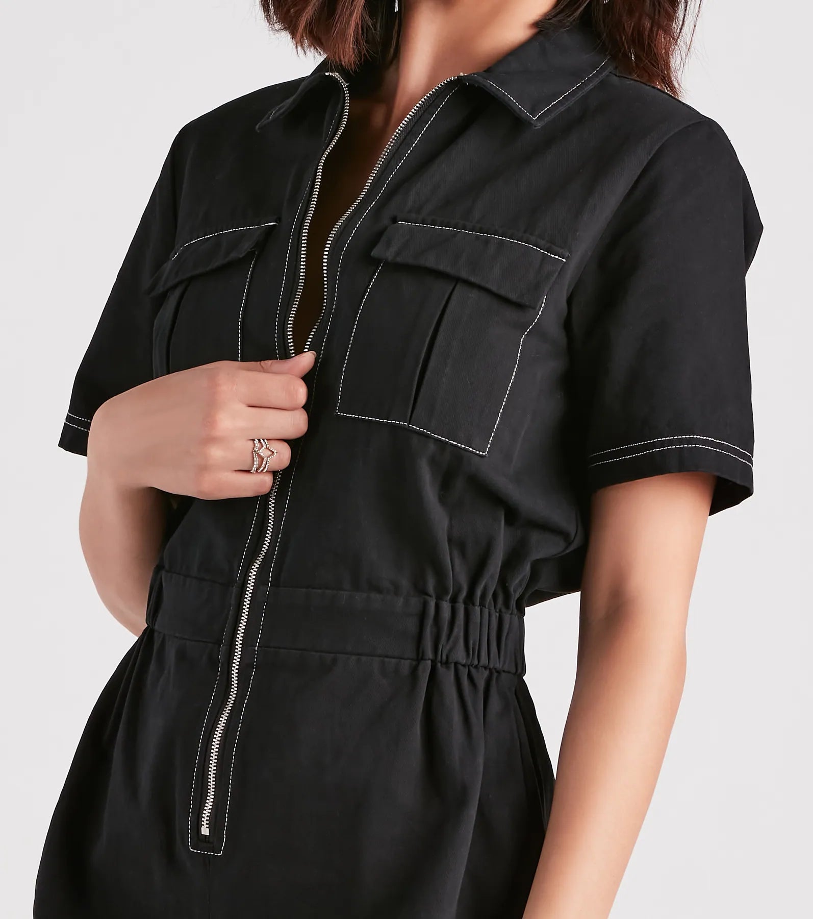 Trendsetting Babe Utility Romper