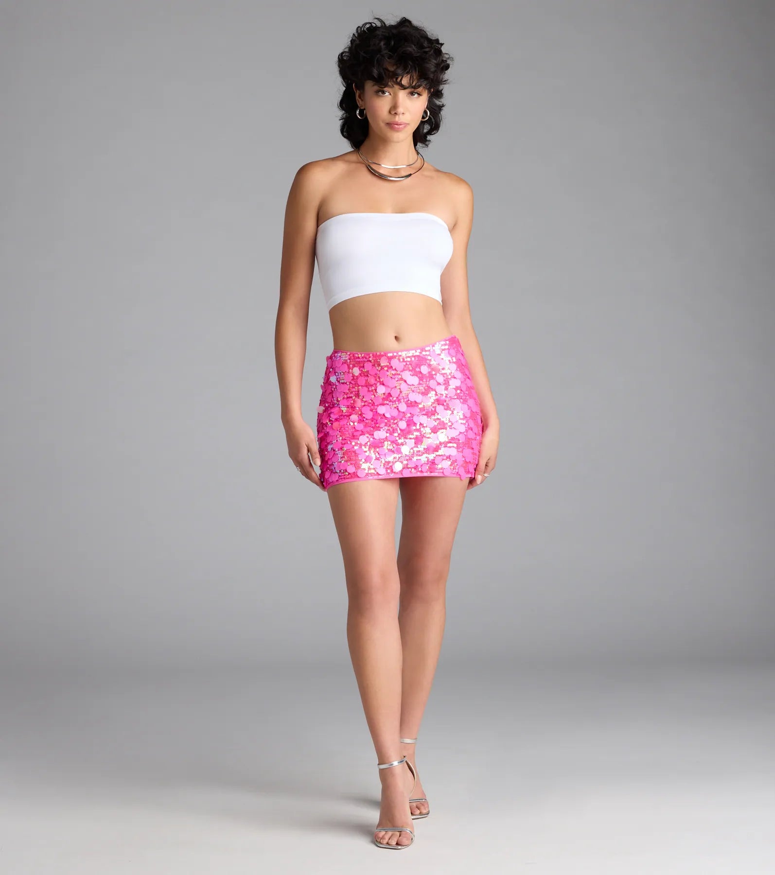 Dance The Night Away Sequin Mini Skirt