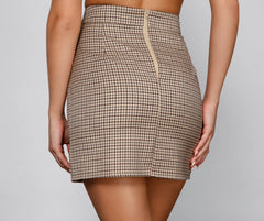 Preppy Chic Plaid Mini Skirt