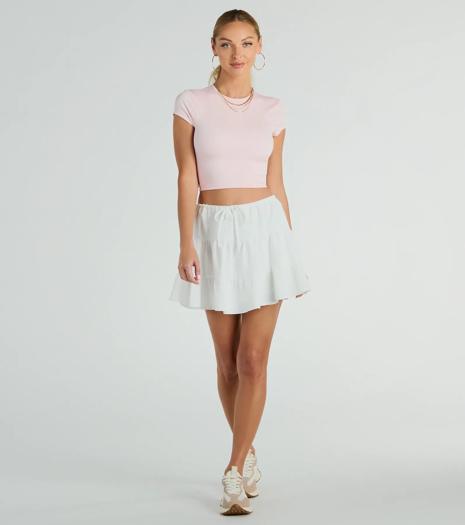 Playful Distraction Low Rise Ruffled Mini Skirt