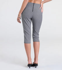 Stylish Strolls High-Rise Gingham Capri Pants