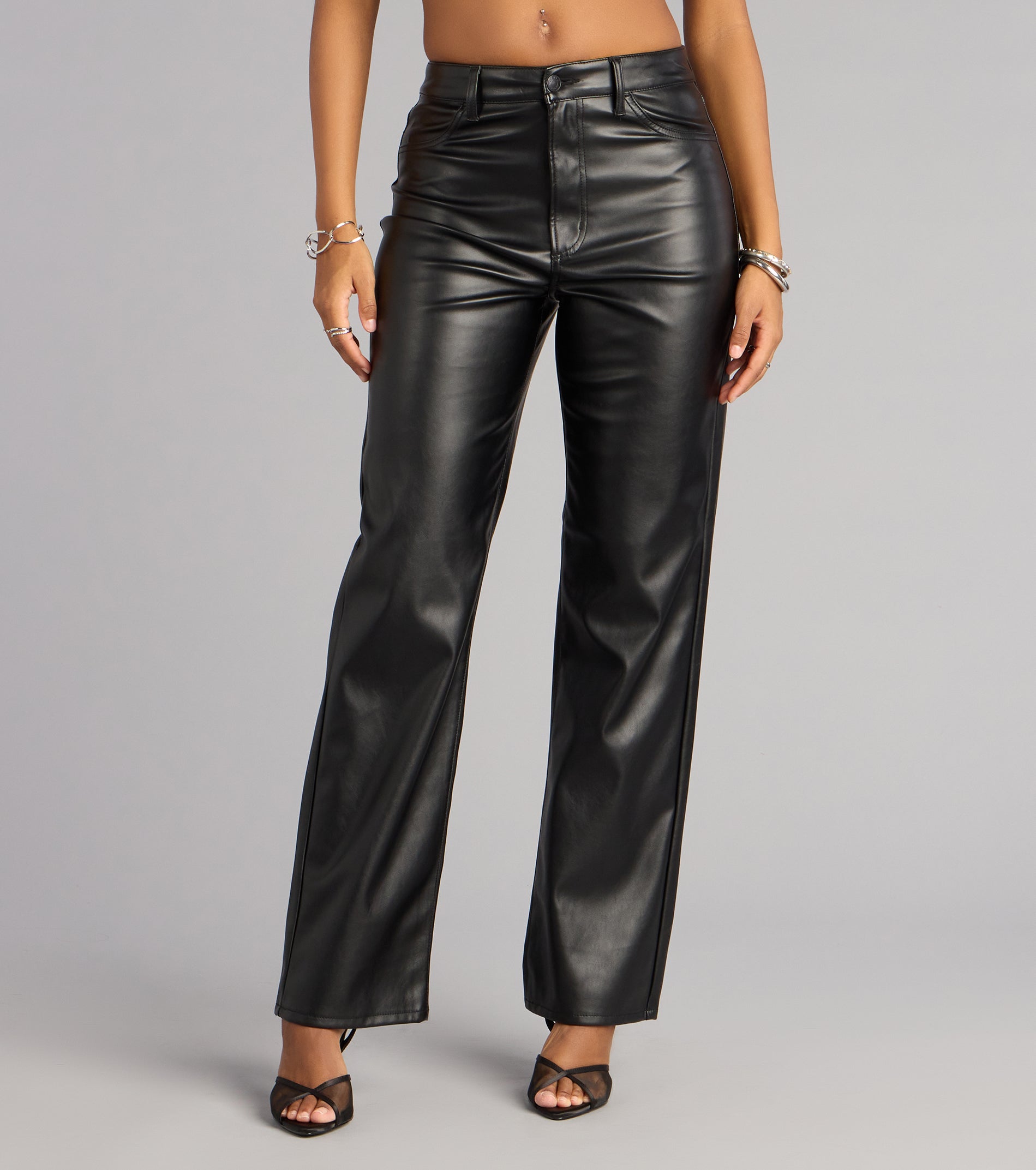 Cool Intentions Faux Leather Pants