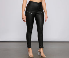 Edgy Vibes Faux Leather Pants