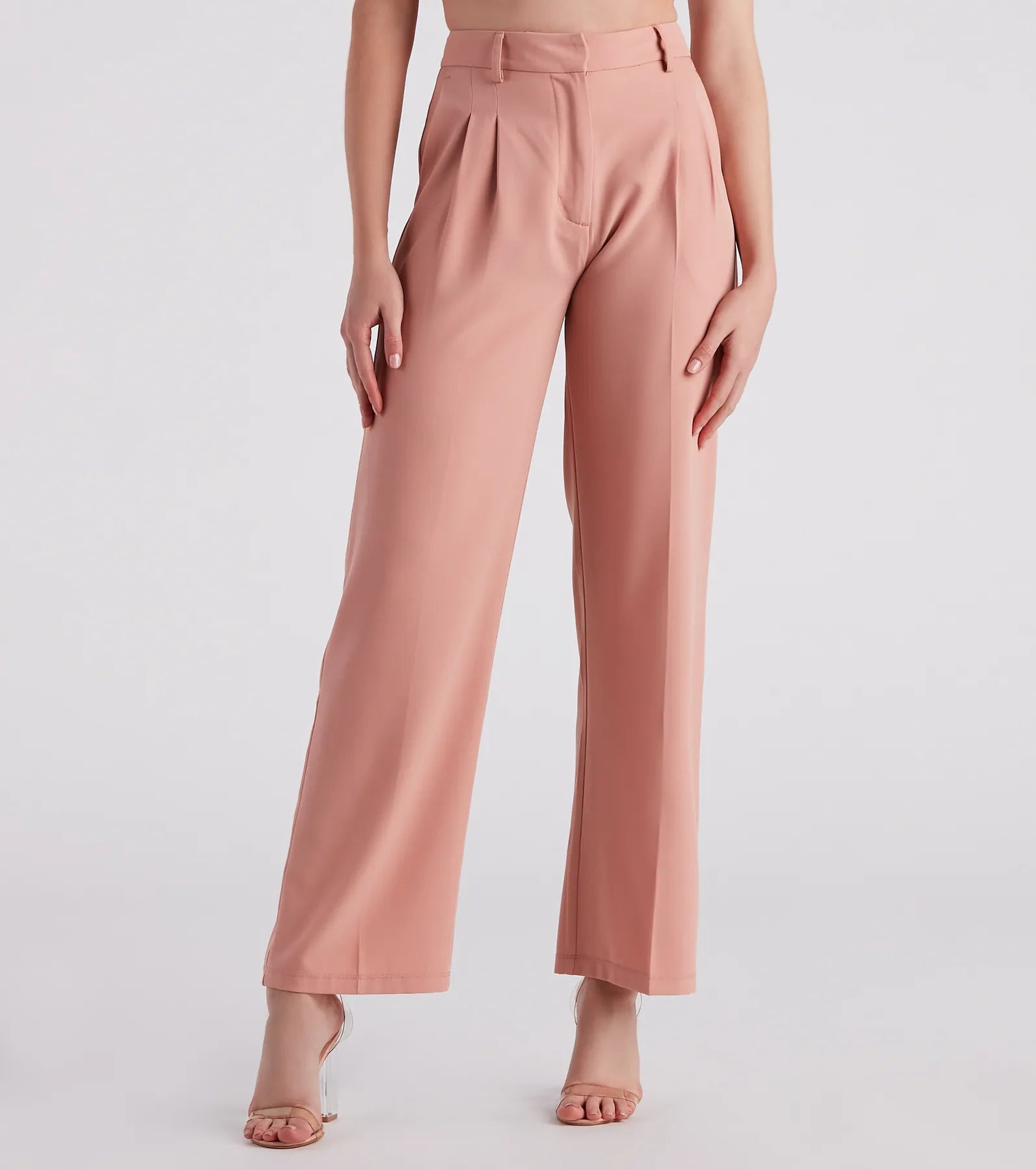 Chic Crepe Boyfriend Trouser Pants