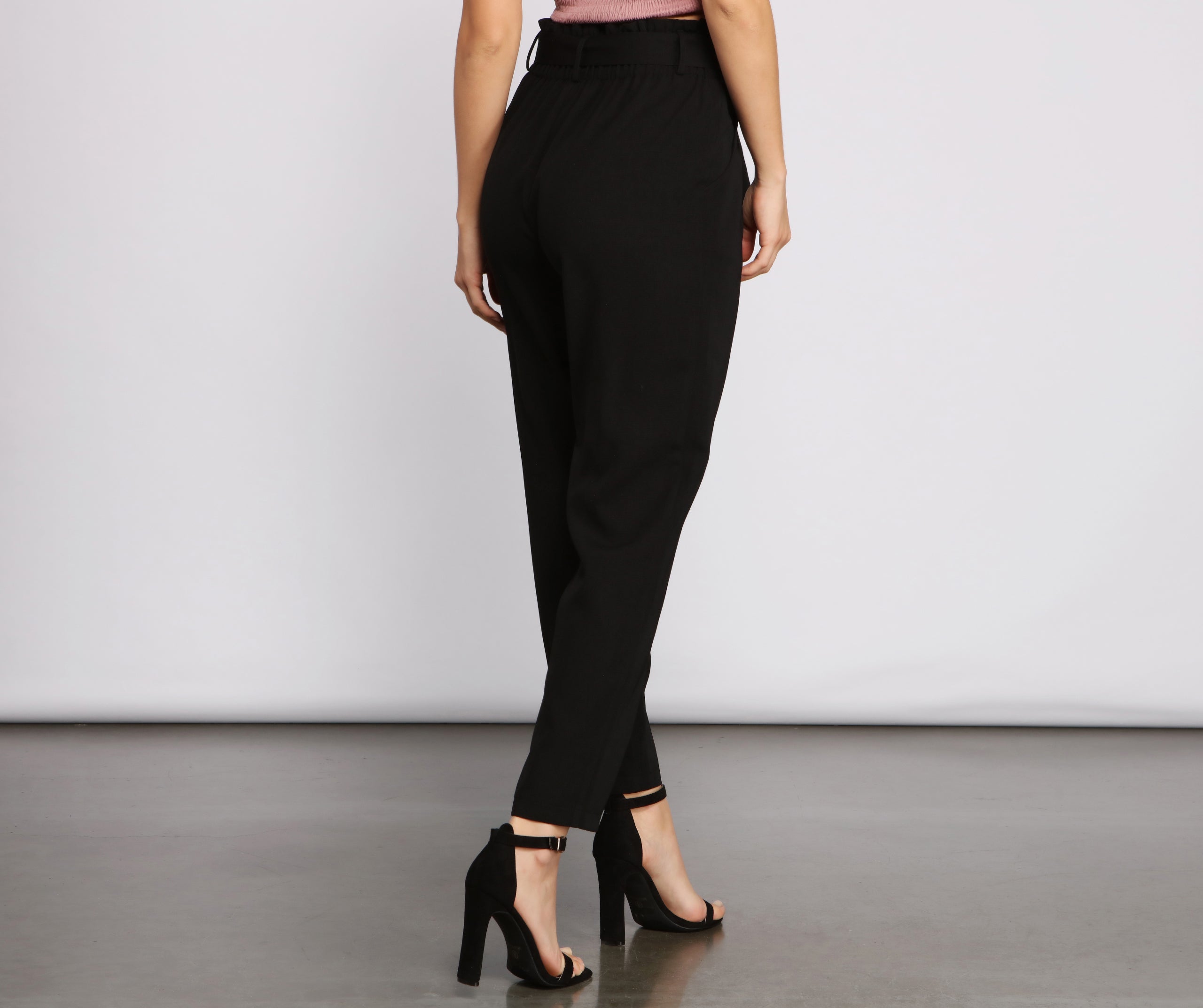 Tapered Tease High Waist Dress Pants