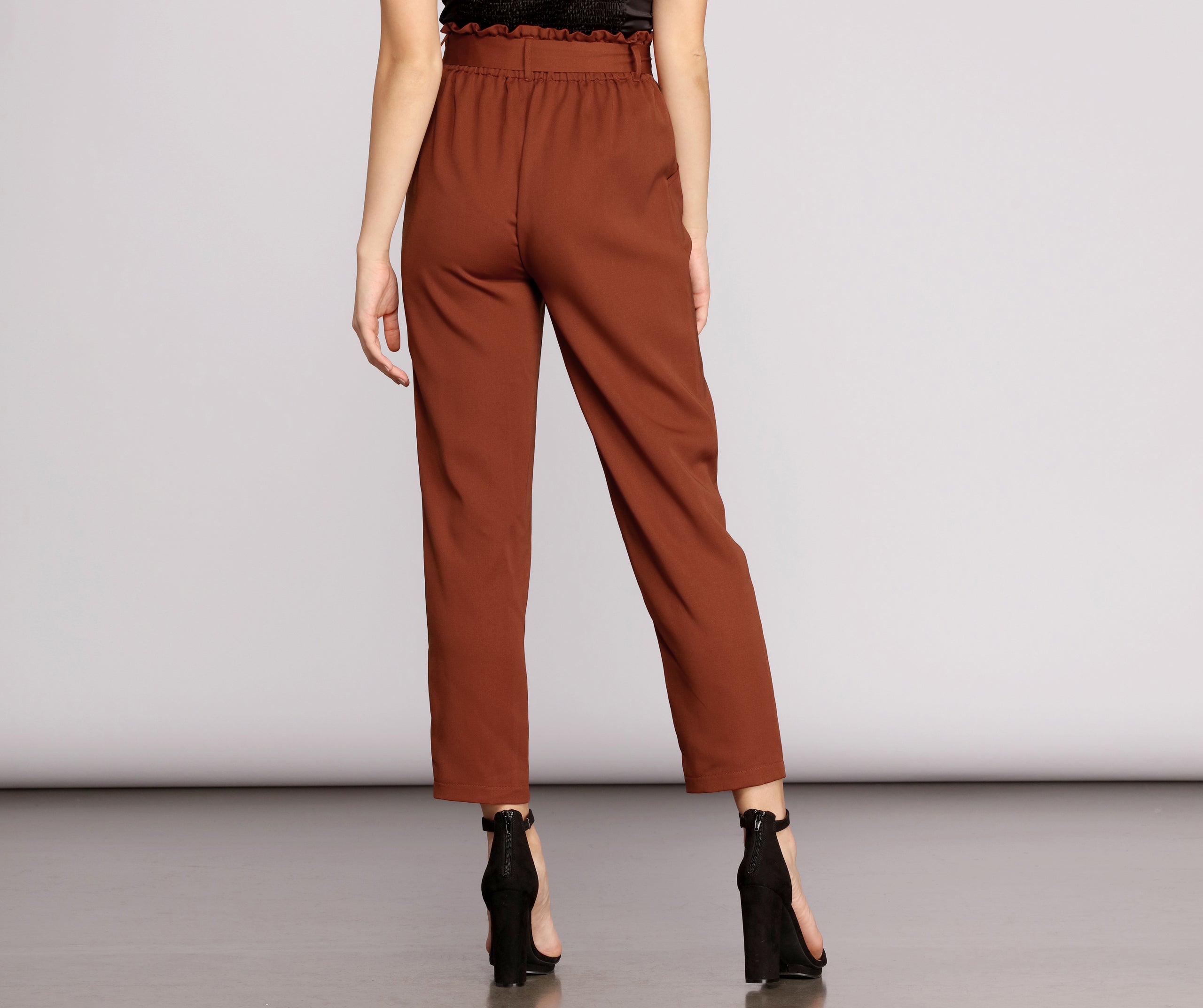 Tapered Tease High Waist Dress Pants