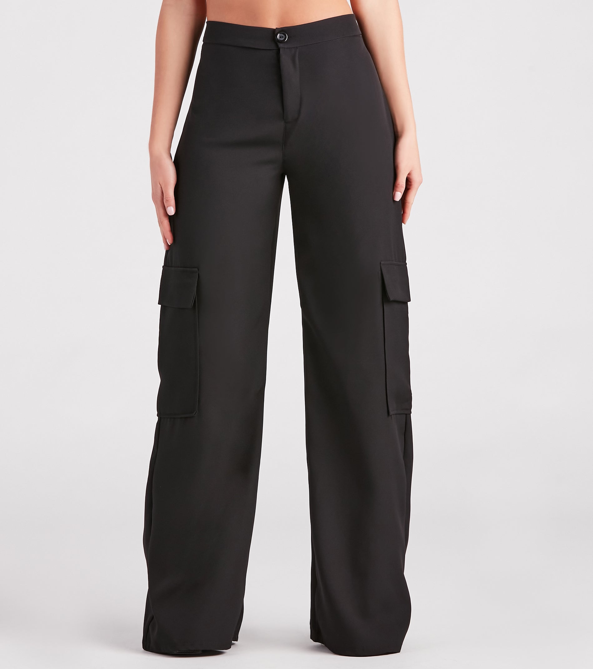 Keep It Cool Wide-Leg Cargo Trouser Pants