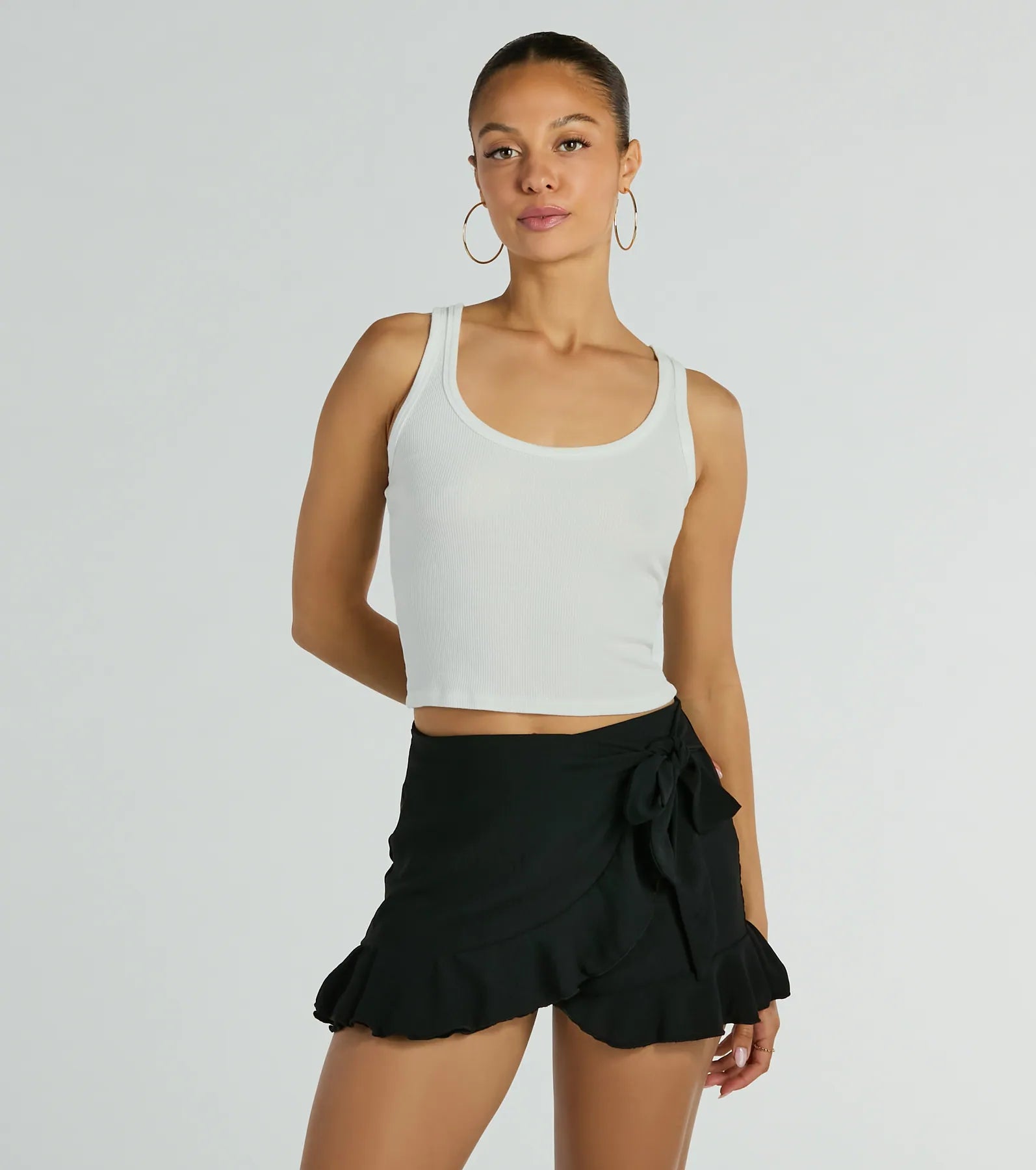 Days For Play High-Rise Ruffle Mini Skort