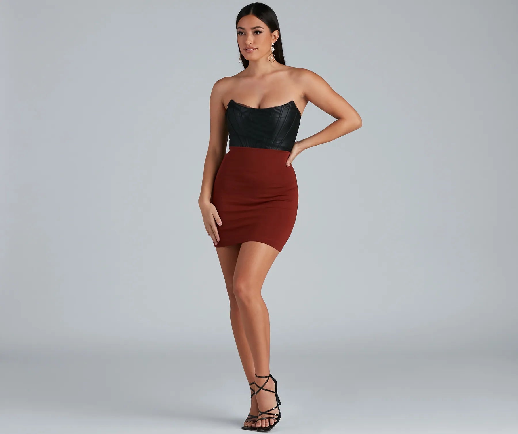 On Point In Ponte Knit High Waist Mini Skirt