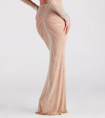 Wrapped In Rhinestone Maxi Skirt