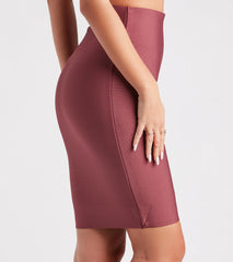 Pristine Chic Bandage Midi Skirt