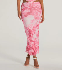 Floral Sensation High Rise Maxi Skirt