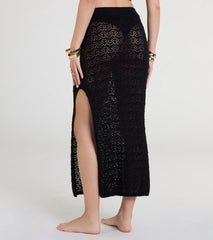 Bohemian Vibes Crochet Knit Maxi Skirt