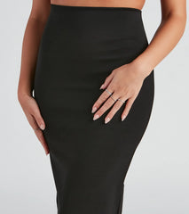 Something More High Waist Ponte Pencil Skirt