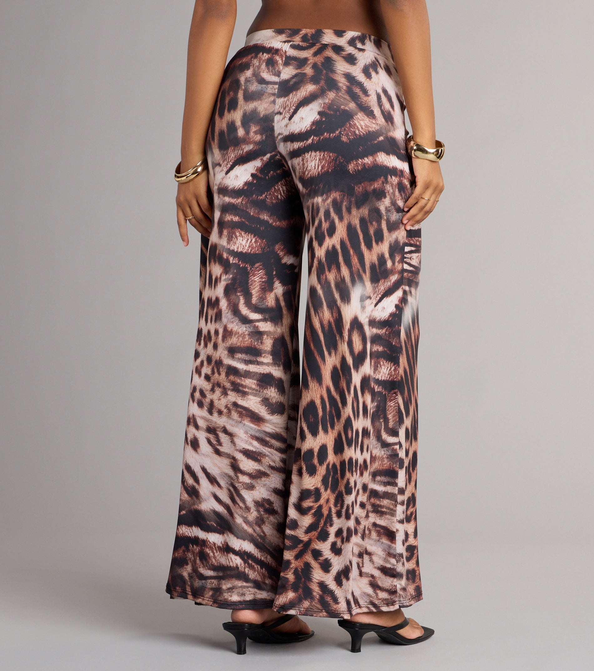 Wild Side Leopard Wide-Leg Pants