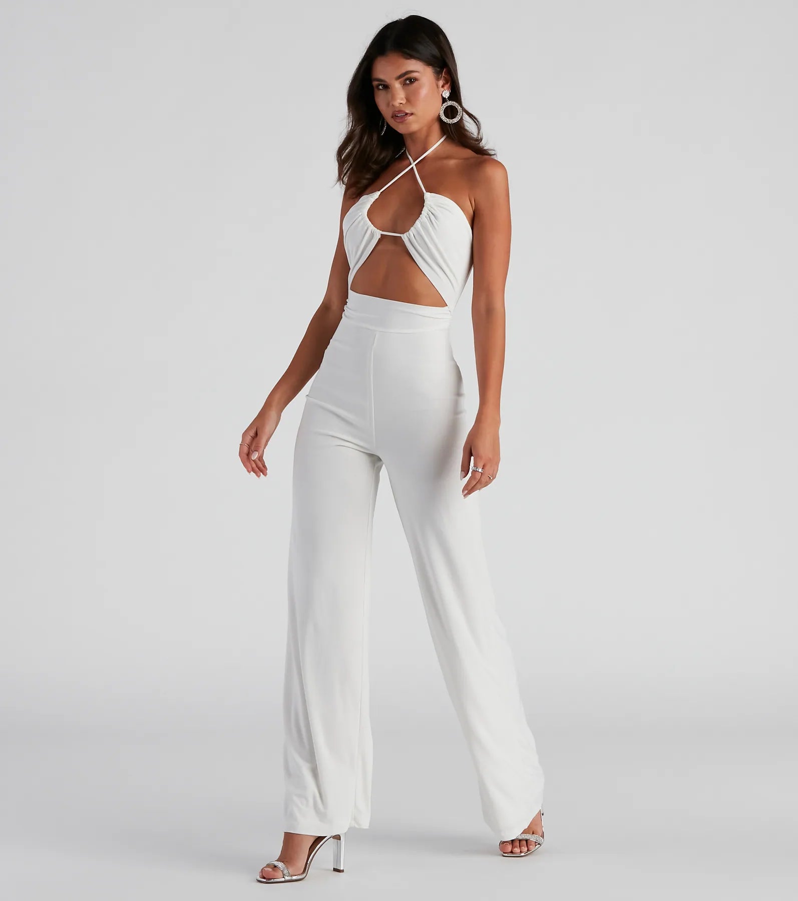 Sleek And Sultry Halter Jumpsuit
