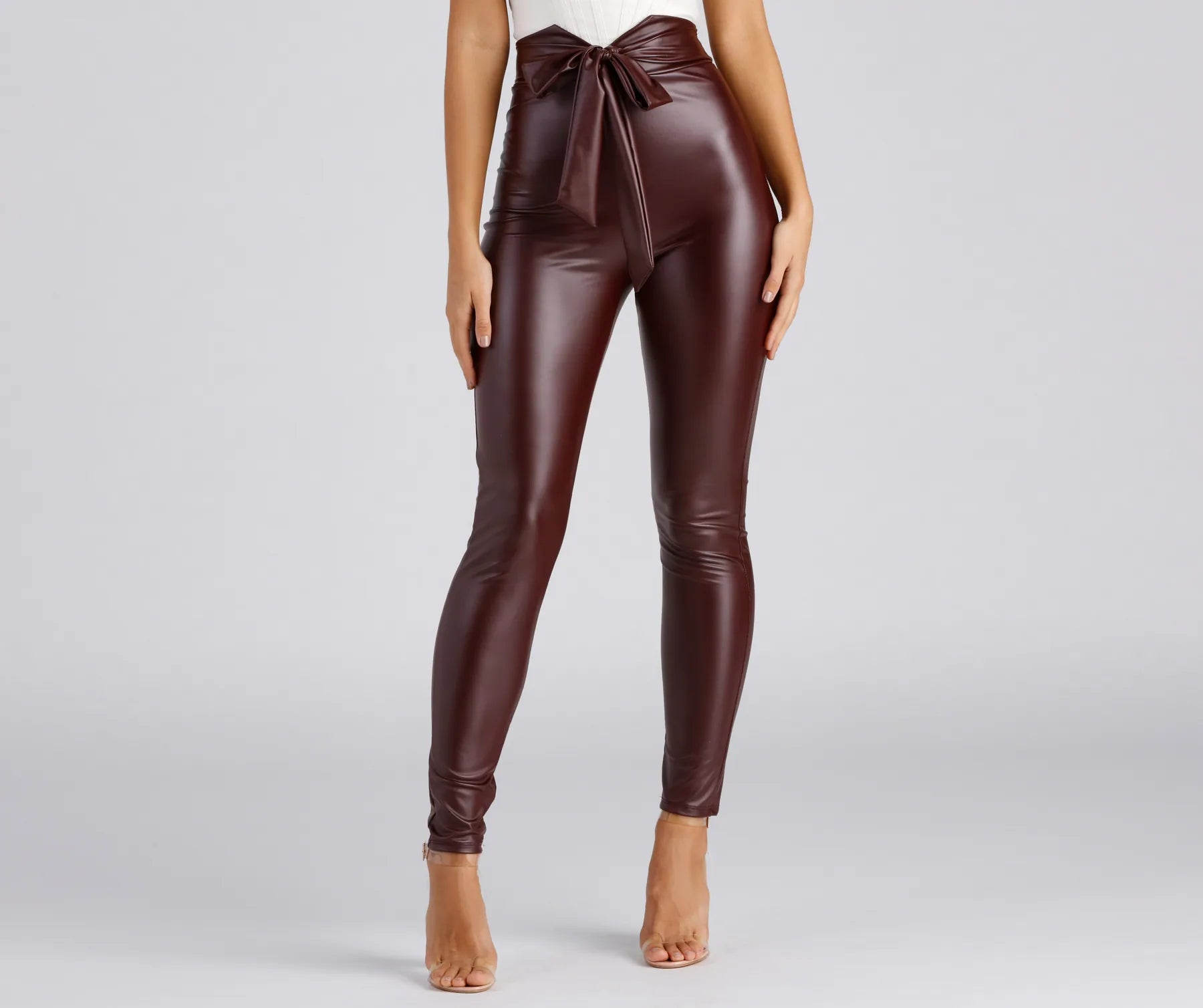Chic And Dressy Vibes Faux Leather Pants