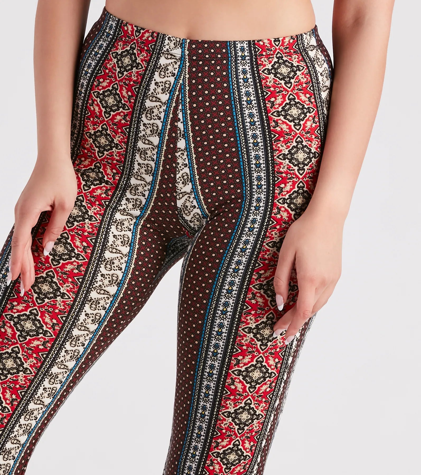 Summer Style Muse Boho Print Flare Pants