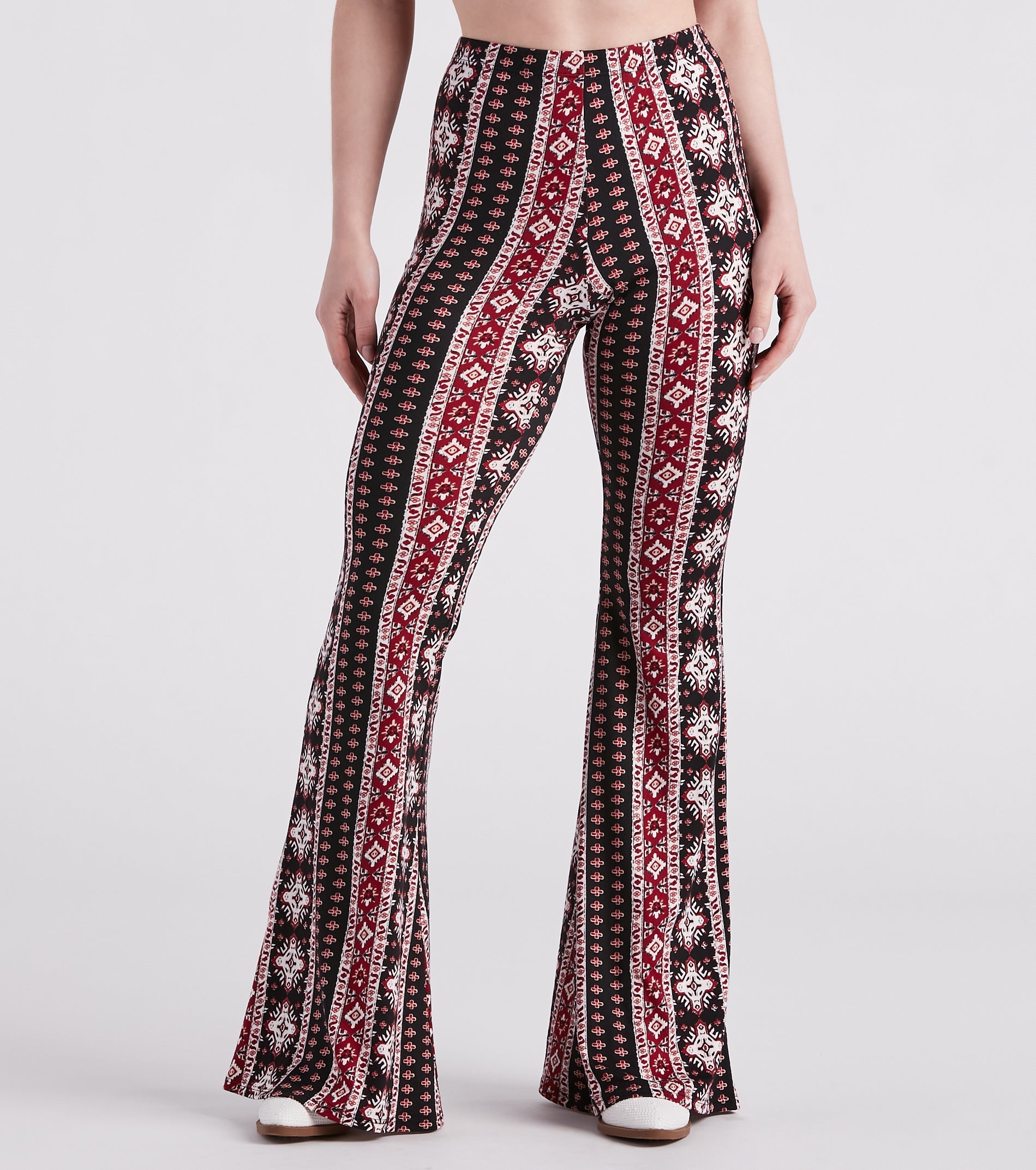 Here Comes The Sun Striped Flare Pants