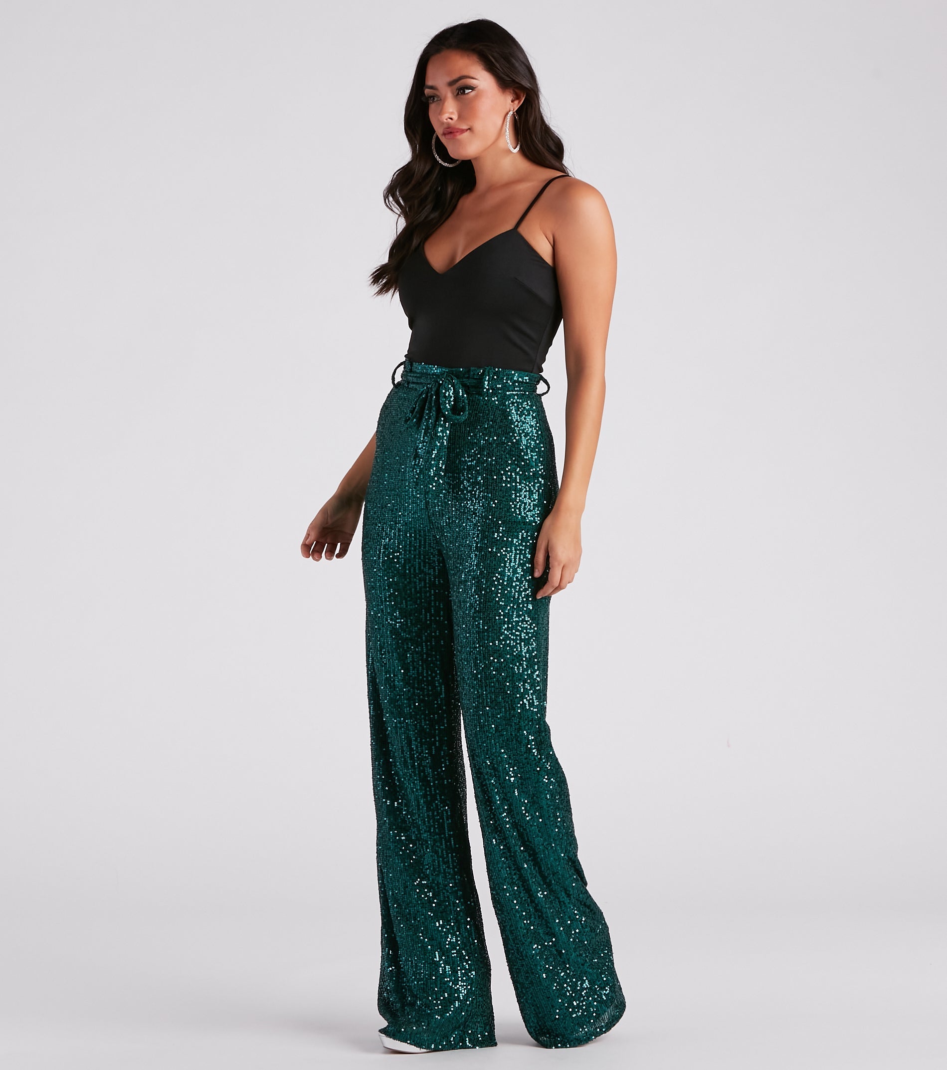 Step Up The Sparkle Sequin Jumpsuit