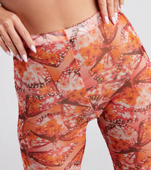 Dreamy Muse Butterfly Print Flare Pants